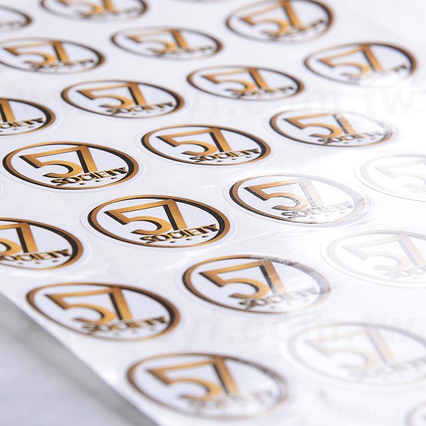 圓形超黏銅版貼紙