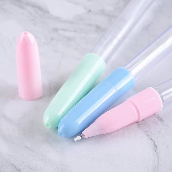 開蓋式塑料單色筆