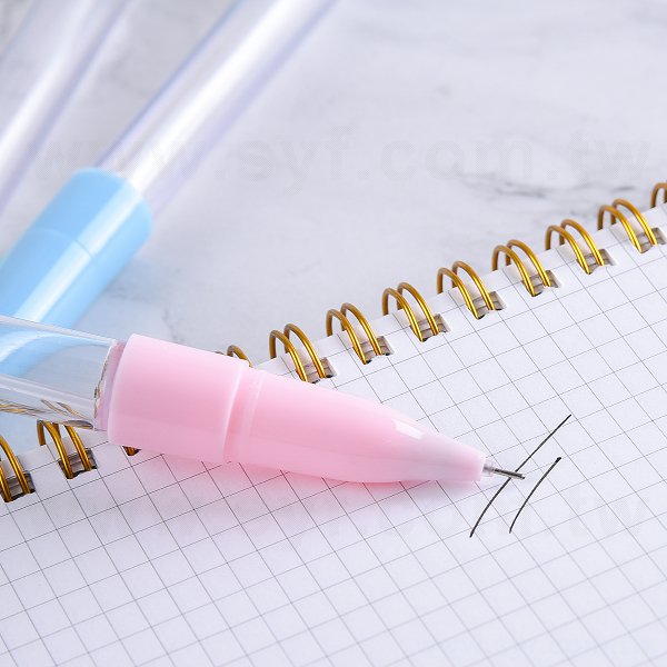 開蓋式塑料單色筆