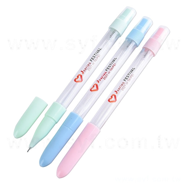 開蓋式塑料單色筆