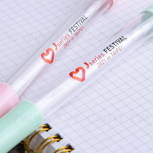 開蓋式塑料單色筆