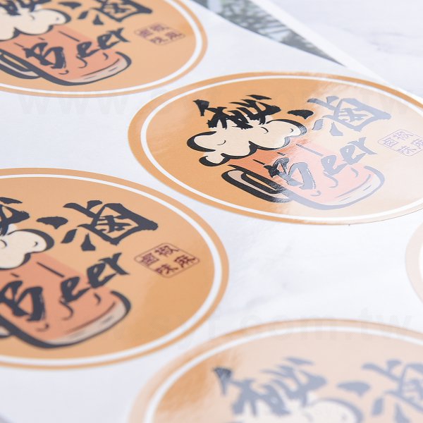圓形PVC合成貼紙