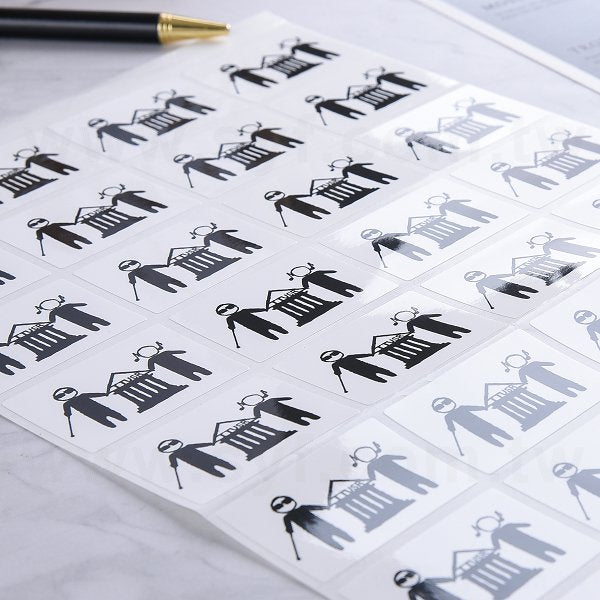 方形PVC合成(珠光)貼紙