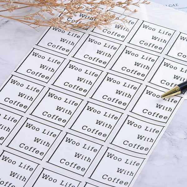 方形超黏銅版貼紙