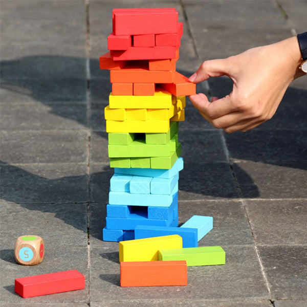 54片彩色疊疊樂積木