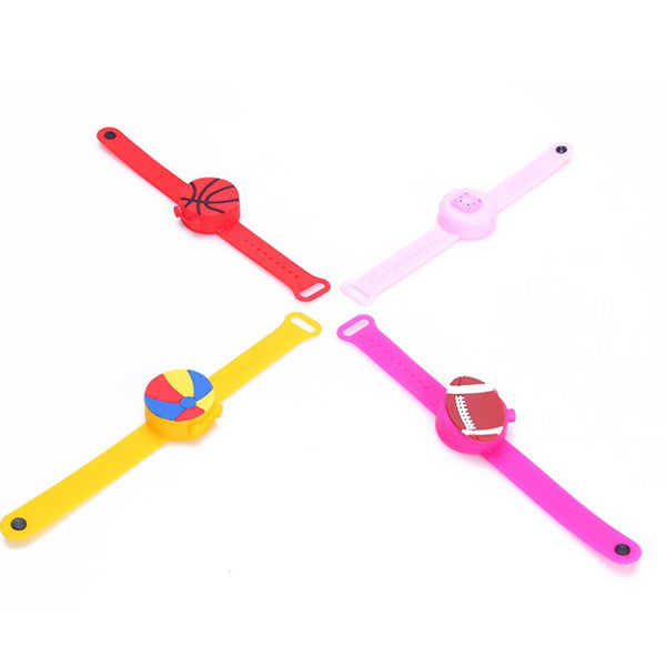 球類造型兒童矽膠消毒液手環