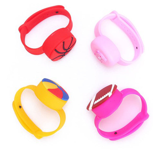 球類造型兒童矽膠消毒液手環