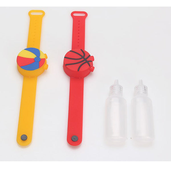 球類造型兒童矽膠消毒液手環