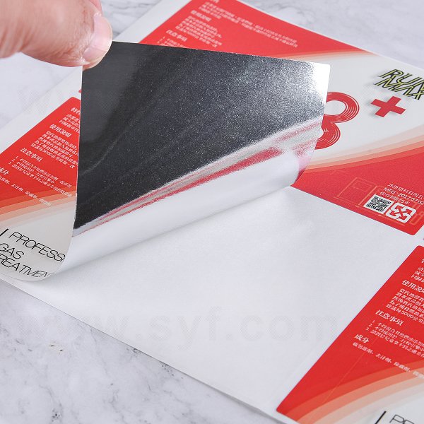 亮銀龍金屬貼紙