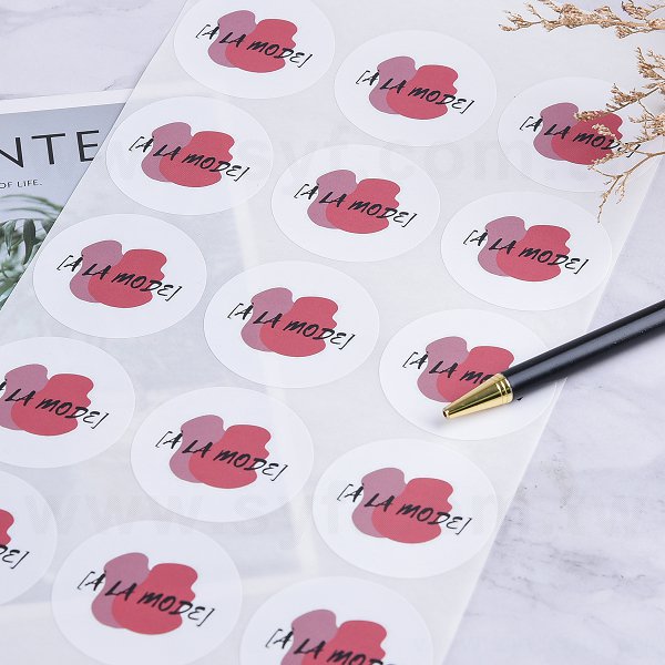 圓形極黏銅版貼紙