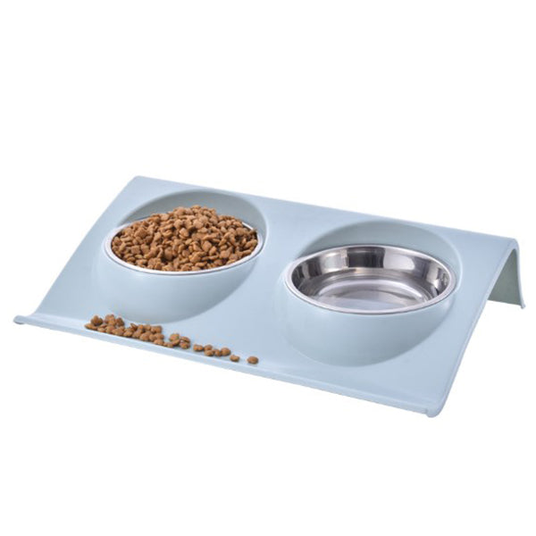 不鏽鋼雙碗寵物碗