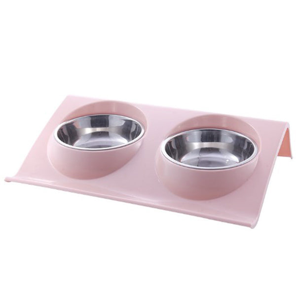 不鏽鋼雙碗寵物碗