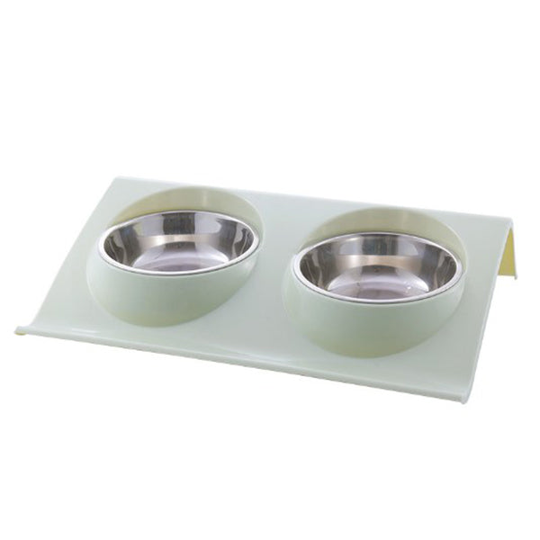 不鏽鋼雙碗寵物碗