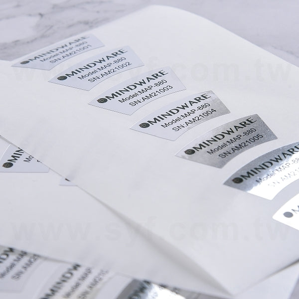 金屬貼紙(亮銀龍)