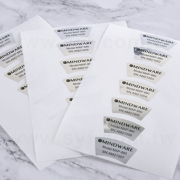 金屬貼紙(亮銀龍)