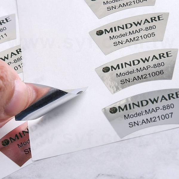 金屬貼紙(亮銀龍)