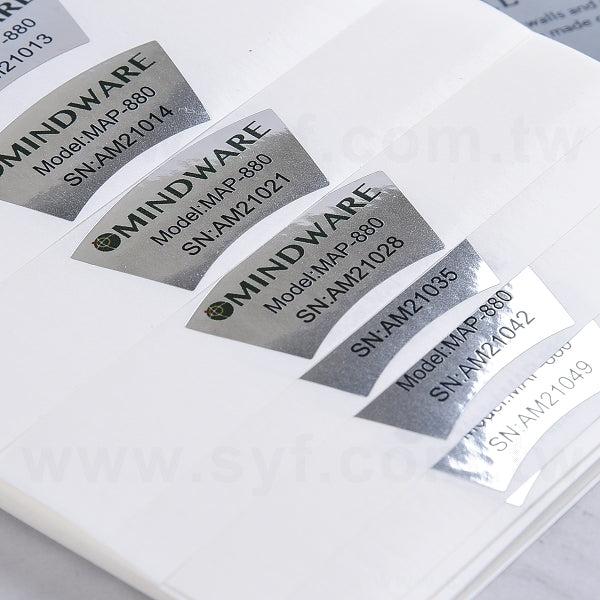 金屬貼紙(亮銀龍)