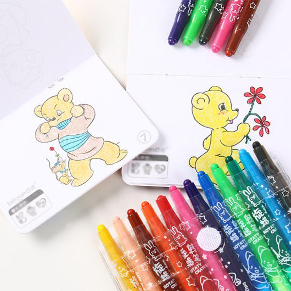 24色旋轉蠟筆組