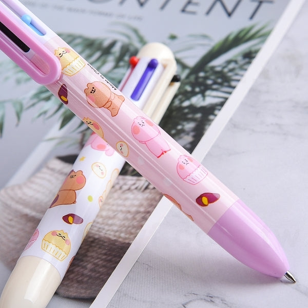 6色塑膠粗桿圓珠筆