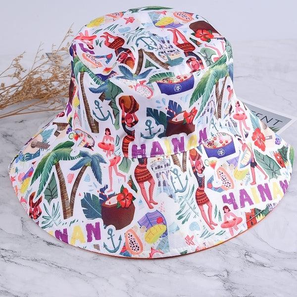 雙面戴滌綸製漁夫帽