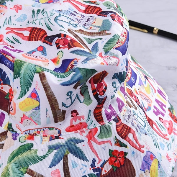 雙面戴滌綸製漁夫帽