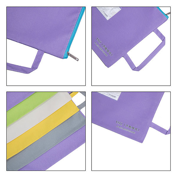 ■單層拉鍊袋-牛津布材質 -加手提帶-單面單色