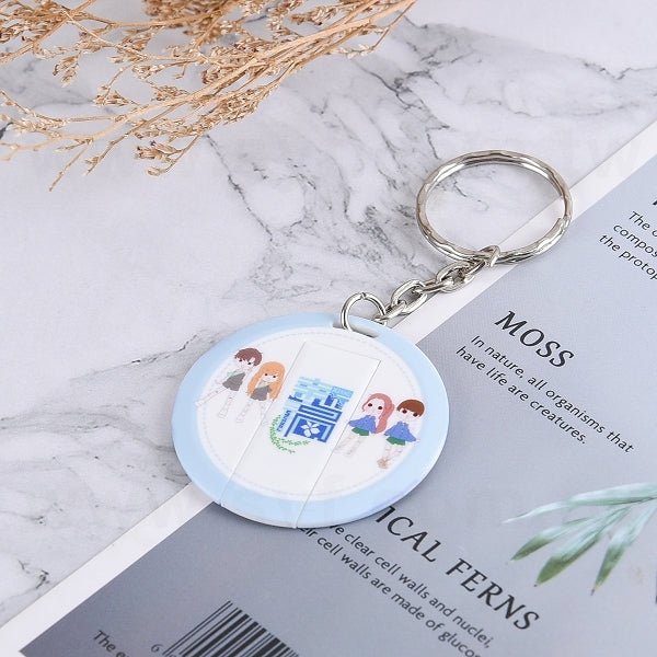 圓形塑膠鑰匙圈隨身碟