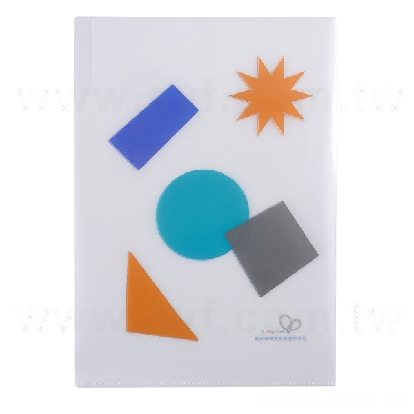 A4三層L夾-全白墨PP材質彩色印刷180um