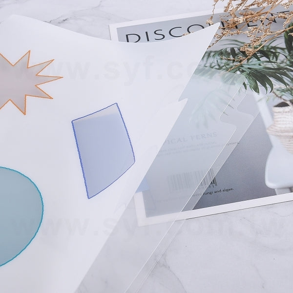 A4三層L夾-全白墨PP材質彩色印刷180um