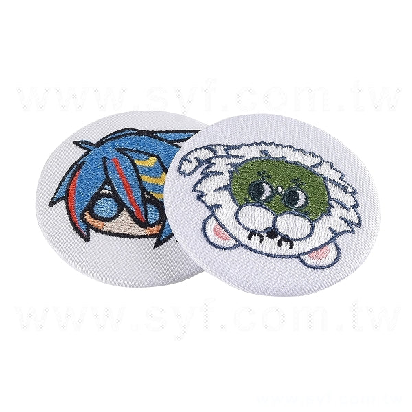 58mm圓形刺繡胸章