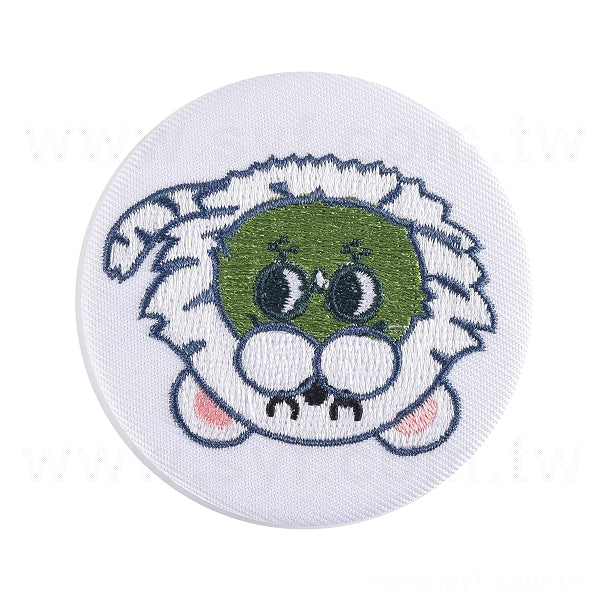 58mm圓形刺繡胸章