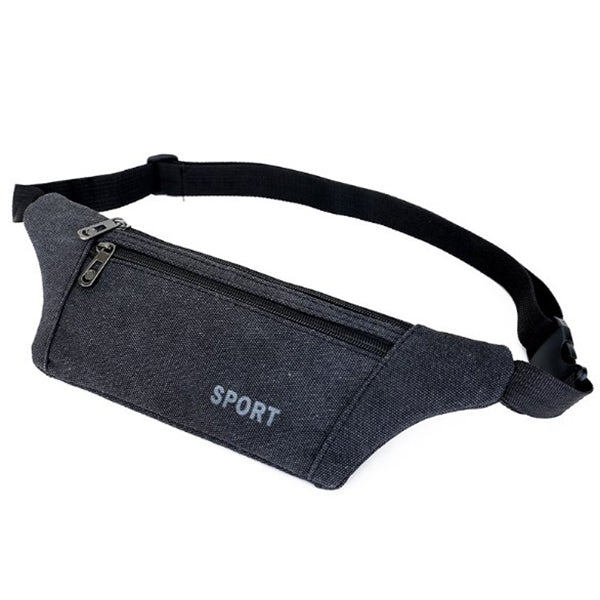 帆布貼身腰包