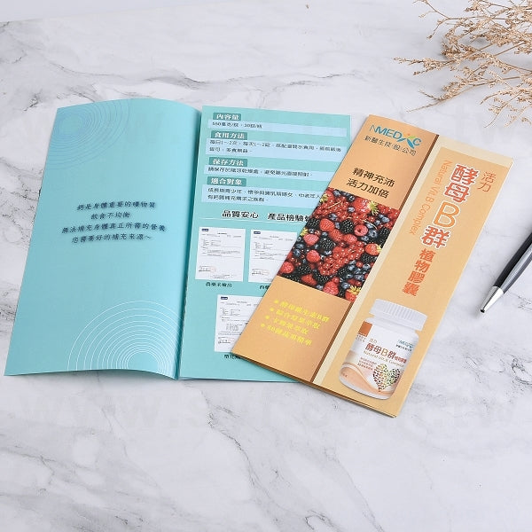 A4雙銅摺紙DM100g