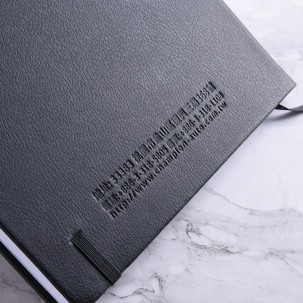 16K皮革烙凹精裝工商日誌