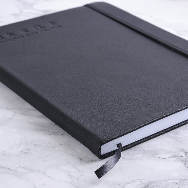 16K皮革烙凹精裝工商日誌