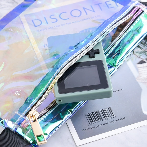 炫彩透明斜跨包