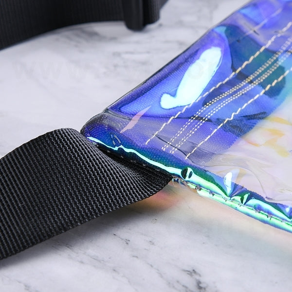 炫彩透明斜跨包