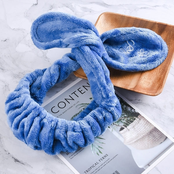 軟鐵絲式可愛兔耳朵洗臉髮帶