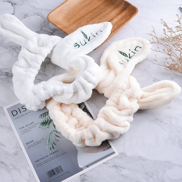 軟鐵絲式可愛兔耳朵洗臉髮帶