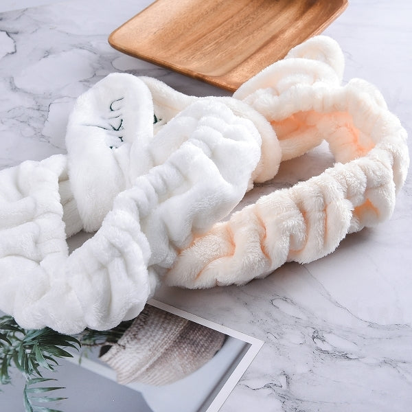 軟鐵絲式可愛兔耳朵洗臉髮帶