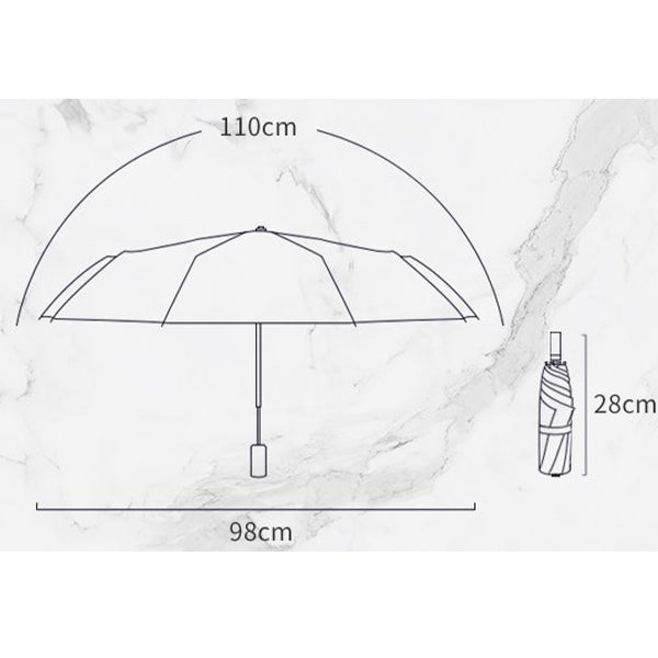 小清新純色木柄摺疊傘