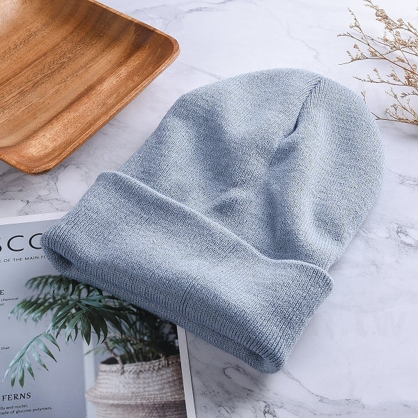 針織豆豆帽-可印刷logo