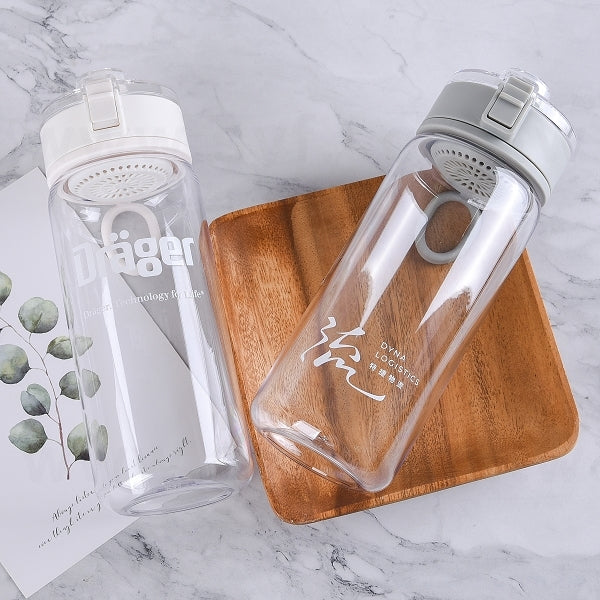 600ml彈跳蓋塑膠水杯