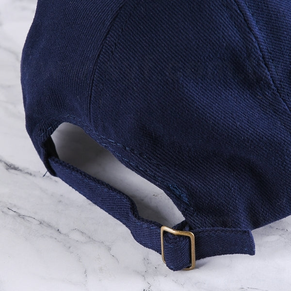 5面板金屬扣純棉棒球帽