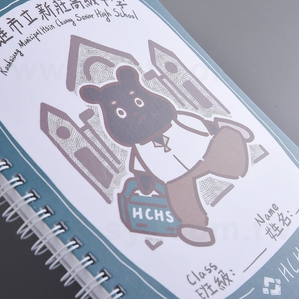 銅西卡彩色印刷環裝筆記本