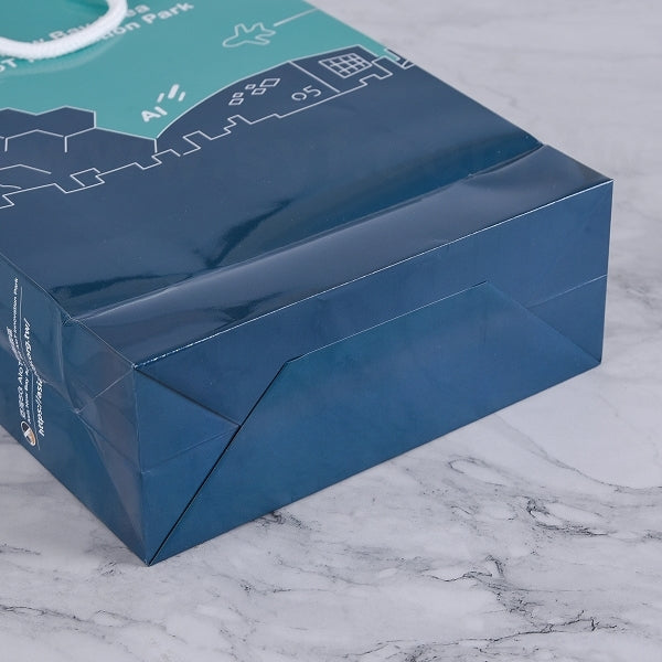 150P雙銅紙袋-22x32x8cm-彩色印刷-單面亮膜手提袋-工研院