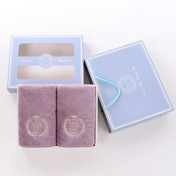 可刺繡珊瑚絨毛巾禮盒