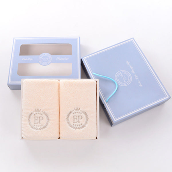 可刺繡珊瑚絨毛巾禮盒