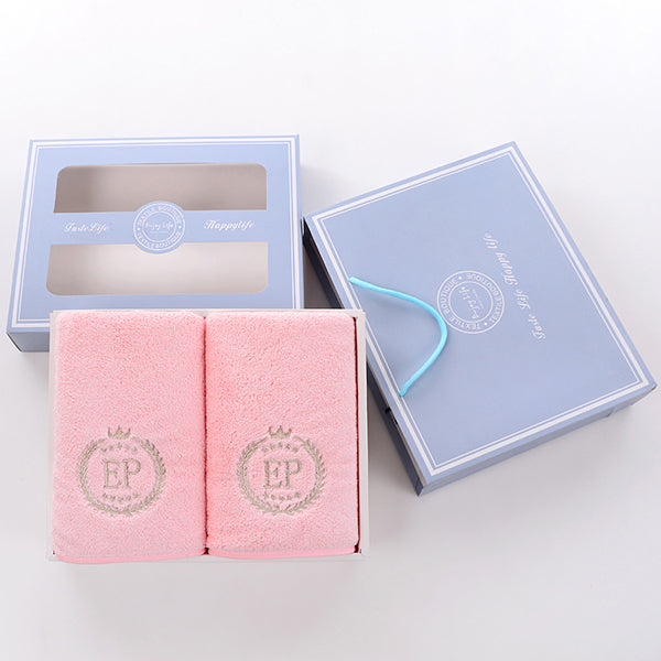 可刺繡珊瑚絨毛巾禮盒