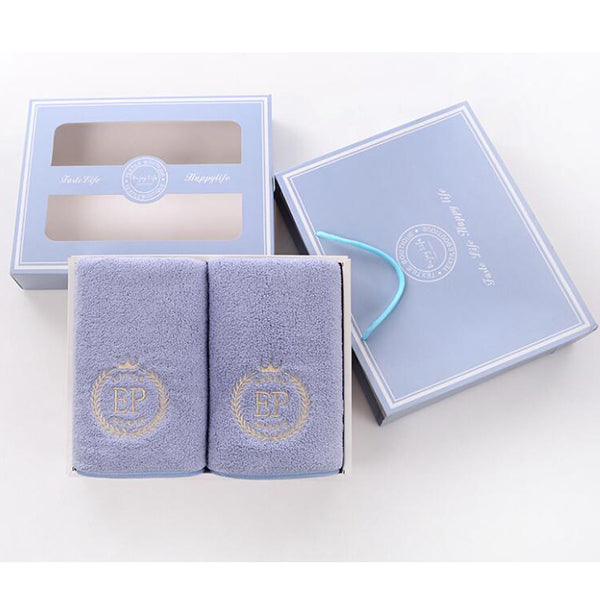 可刺繡珊瑚絨毛巾禮盒